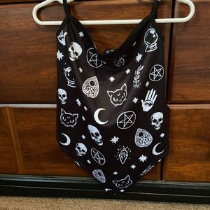 Black and white printed Face Mask